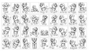 téléchargez gratuitement 30 dessins amusants de la pat patrouille à imprimer pour des heures de coloriage et de divertissement.