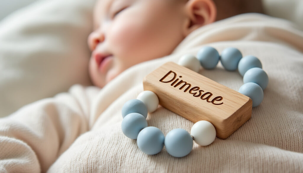 découvrez notre attache tétine personnalisable avec prénom unique, alliant sécurité et style pour votre bébé.