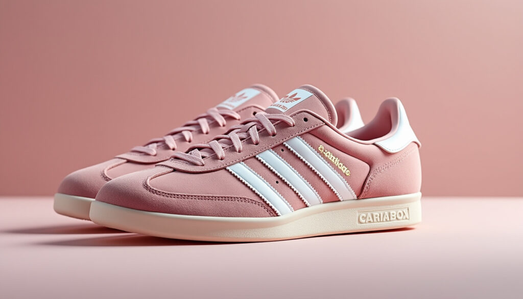 découvrez les adidas samba rose et blanche, des baskets tendances alliant style et confort pour un look moderne et décontracté.