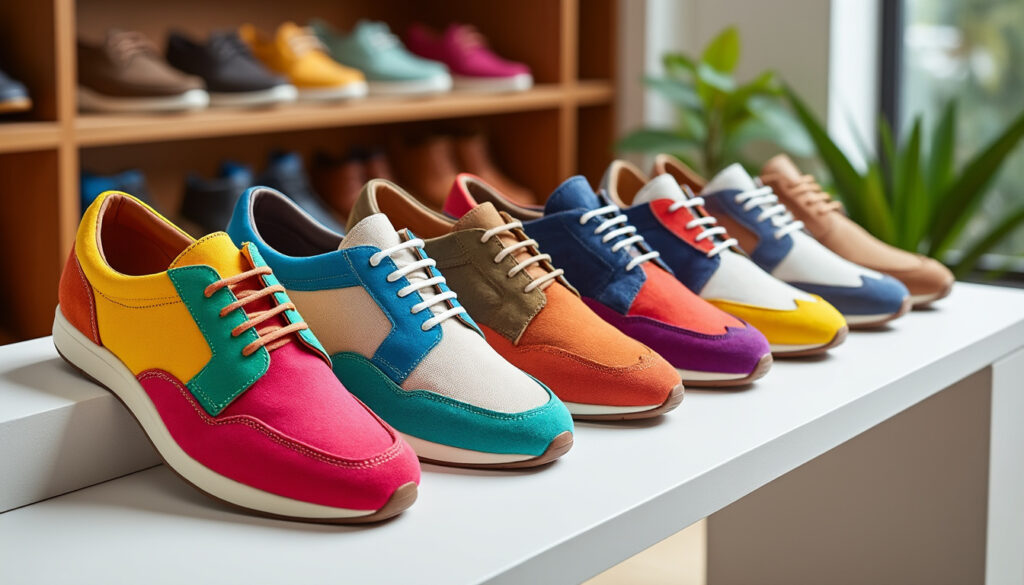 découvrez les chaussures eponyme, des modèles colorés fabriqués en france en série limitée, alliant originalité et qualité artisanale.