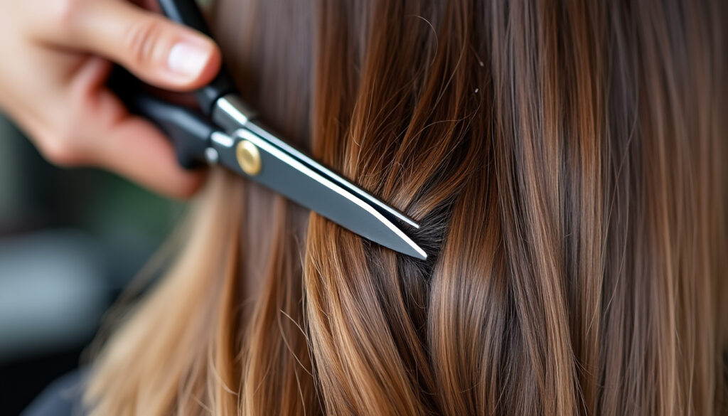 découvrez comment éliminer efficacement les pointes abîmées grâce à une coupe fourche cheveux pour retrouver une chevelure saine et éclatante.