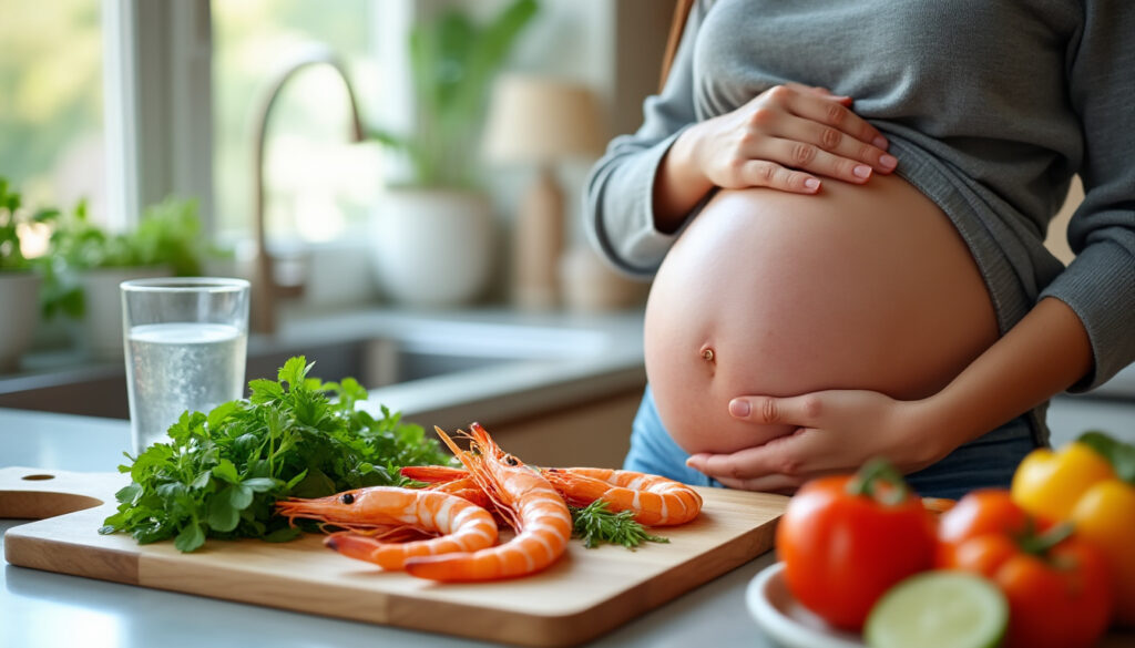 découvrez si la consommation de crevettes est sans danger pendant la grossesse et quelles précautions prendre pour protéger la santé de la future maman et du bébé.