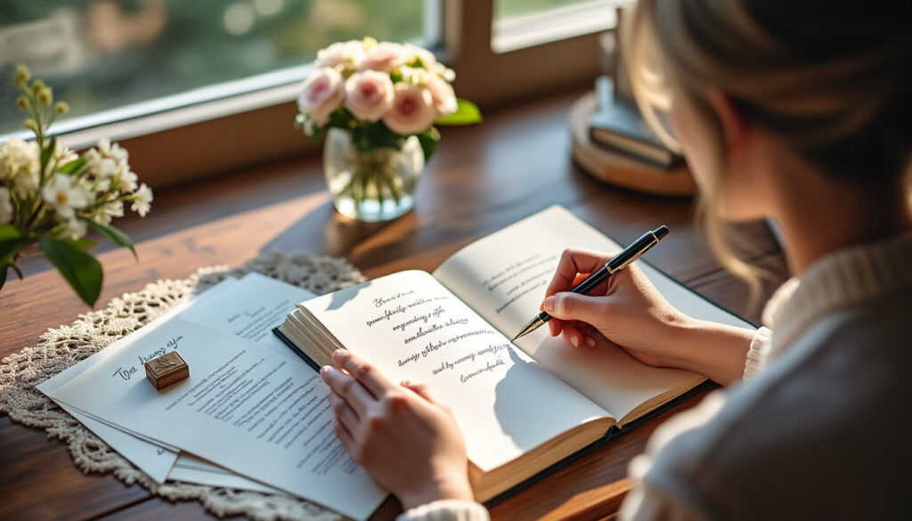 découvrez des idées et exemples simples pour écrire un petit mot touchant à l'occasion du mariage de votre fils, afin d'exprimer vos émotions et félicitations avec élégance.