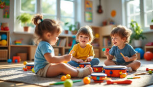 découvrez des jeux musicaux pour la maternelle : des activités ludiques pour éveiller l’écoute, le rythme et la créativité des tout-petits.