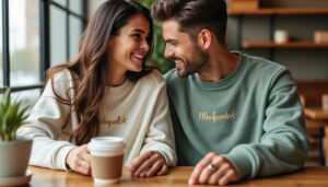 craquez pour un sweat couple assorti personnalisé, alliant confort et style tendance. créez un look unique à partager à deux.